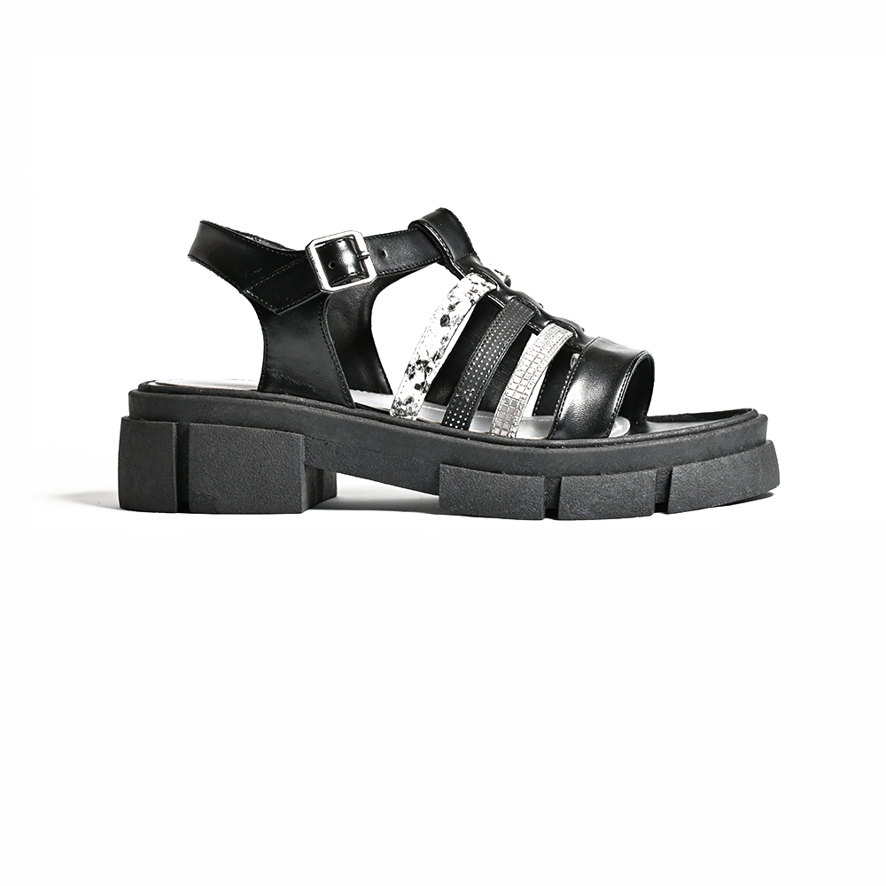 Snake Chunky Strapy Sandals