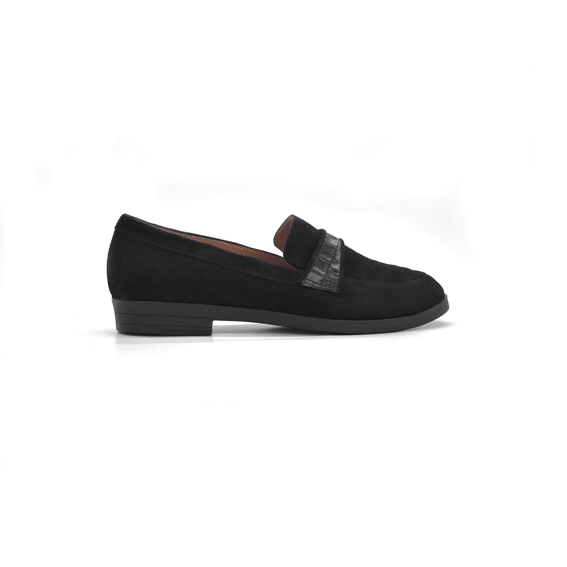 Suede Crocassin