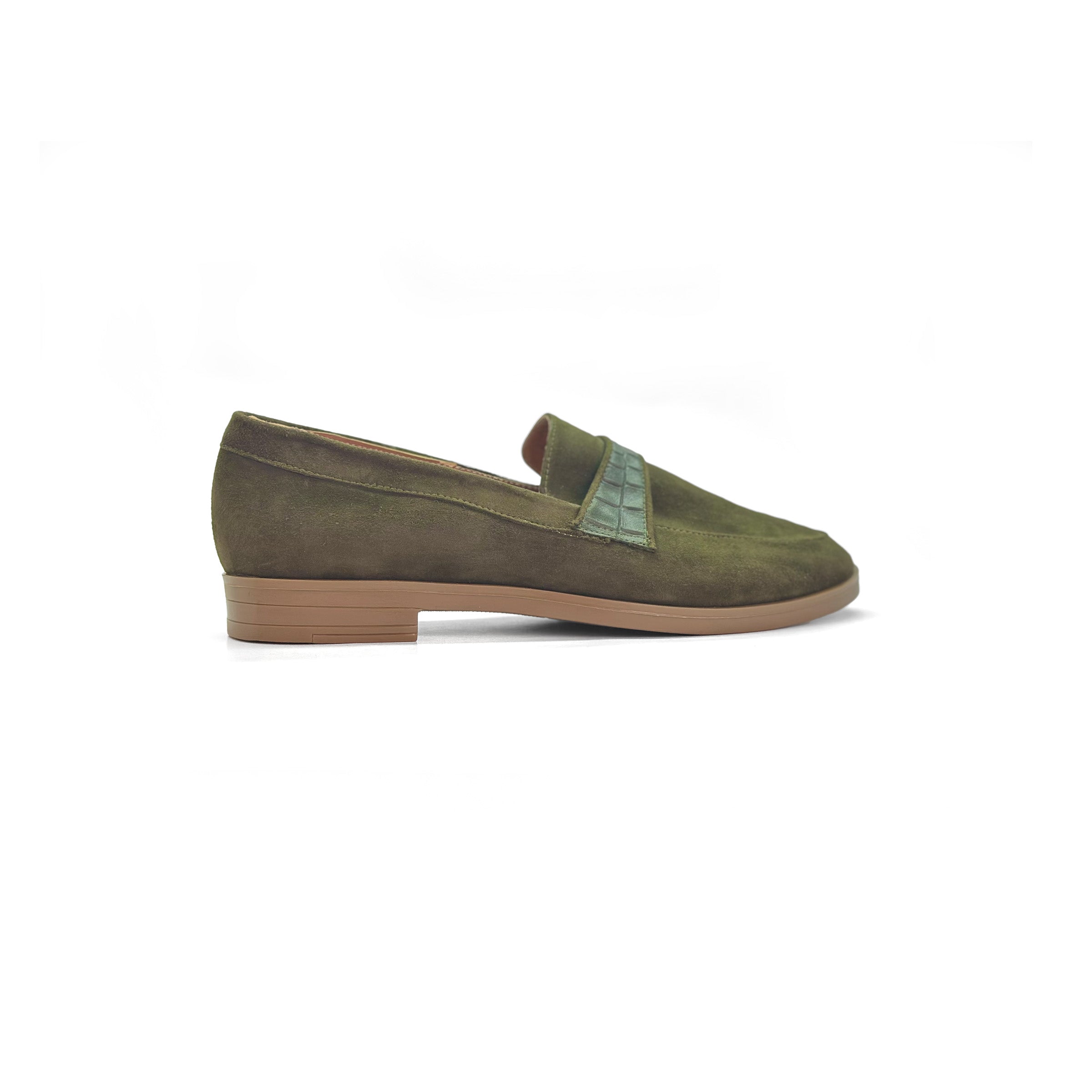 Suede Crocassin