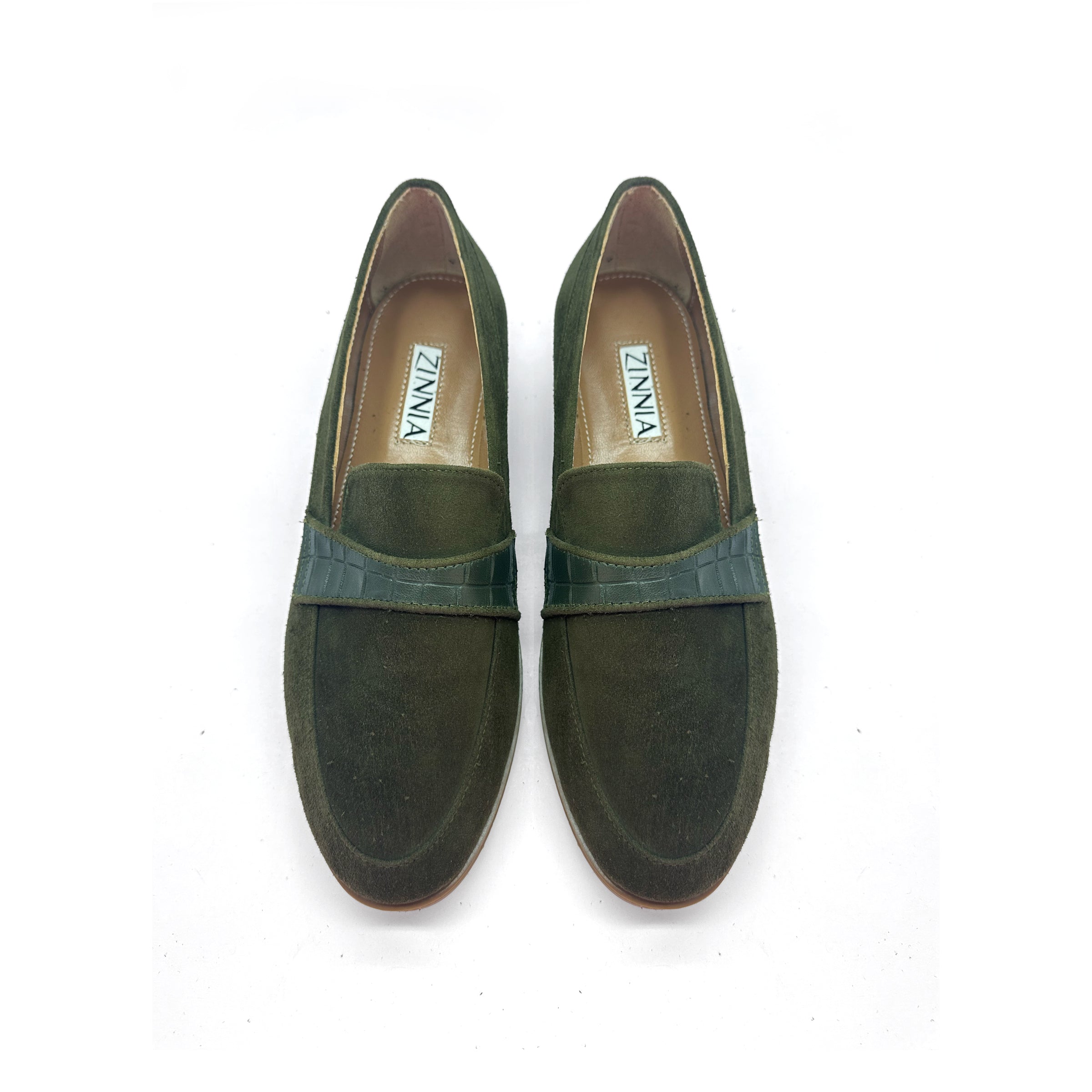 Suede Crocassin