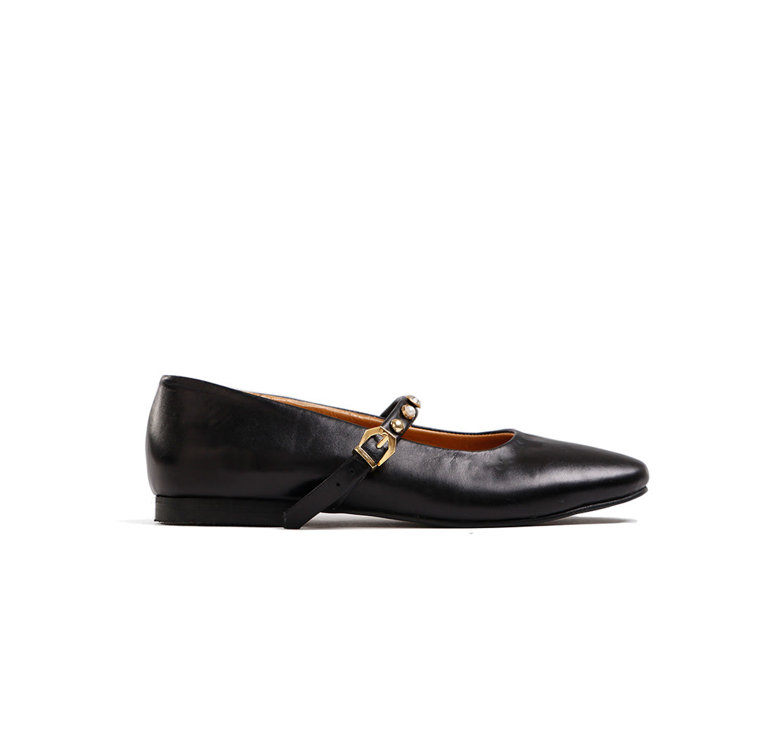 Studs Bar Ballet Flat with Studs