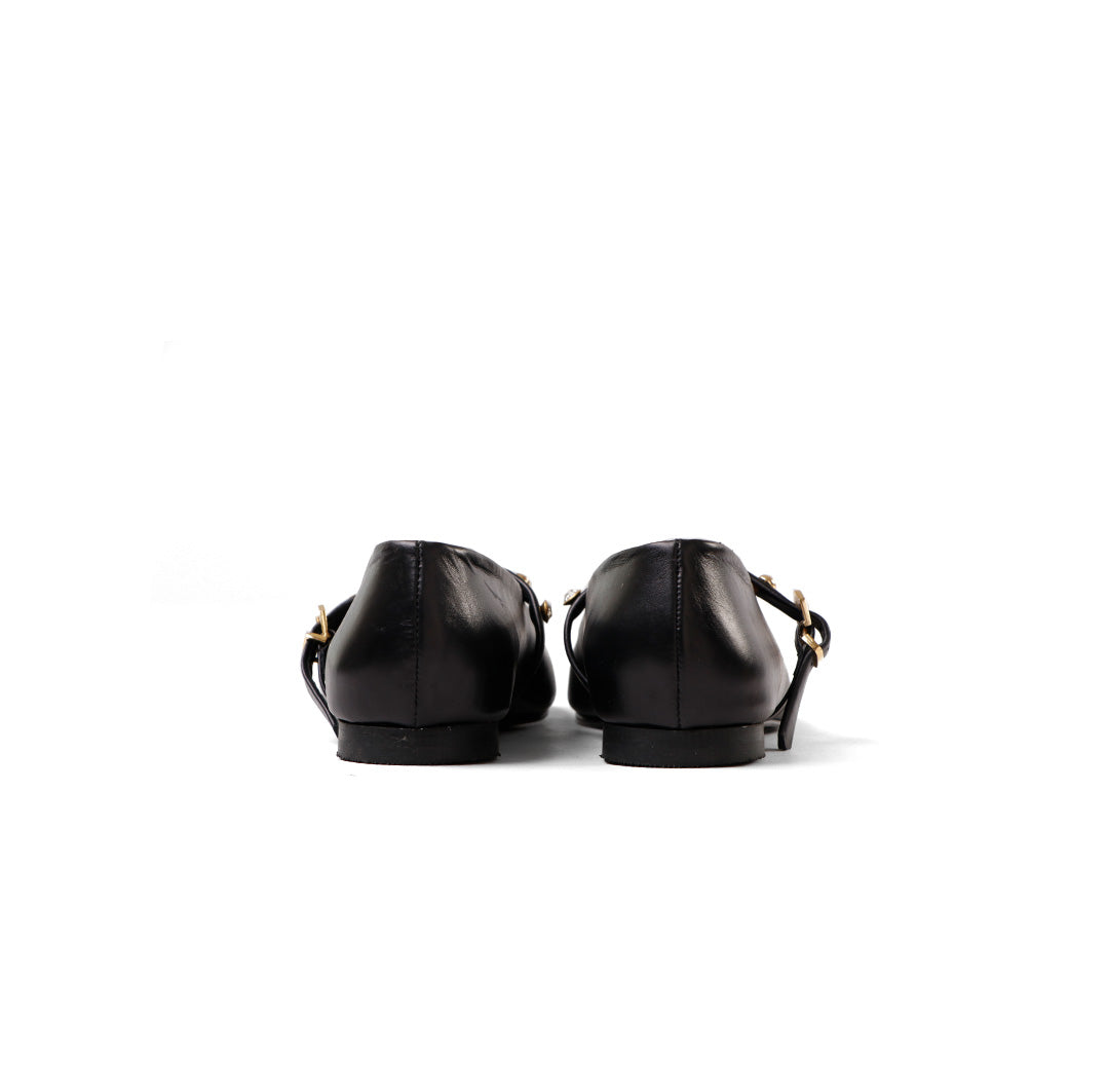 Studs Bar Ballet Flat with Studs